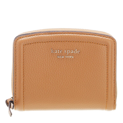 Kate Spade New York Knott Pebbled Leather Small Compact Wallet Bungalow