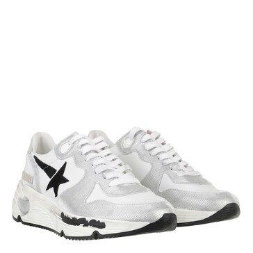 Golden Goose Running Sole Sneakers Silver/White/Black | lage-top sneaker |  fashionette