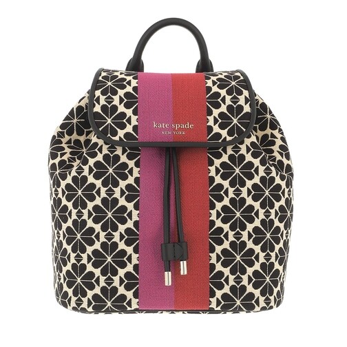 Kate Spade New York Spade Flower Jacquard Stripe Sinch Medium Backpack