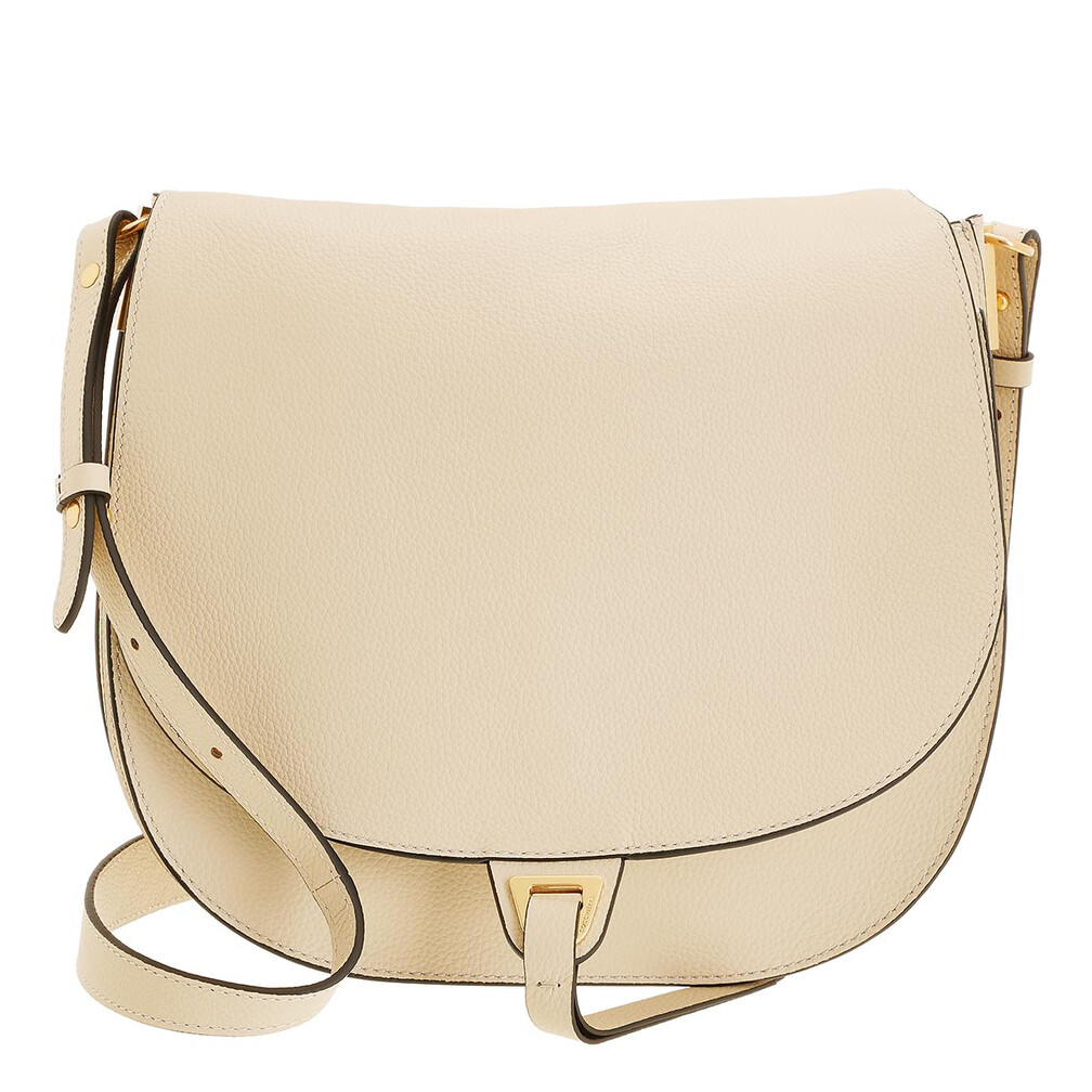 Coccinelle Arpege Saddle Crossbody Bag Noir/Caramel Saddle Bag