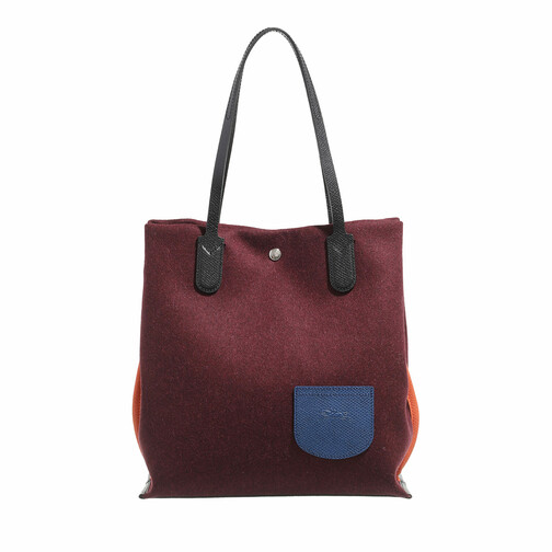 Longchamp Essential Flanelle Shoulder bag L Burgundy Tote