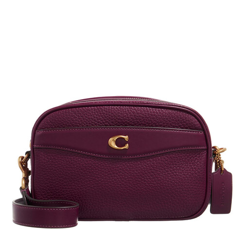 Coach Soft Pebble Leather Camera Bag B4/Deep Berry | Camera Bag ...