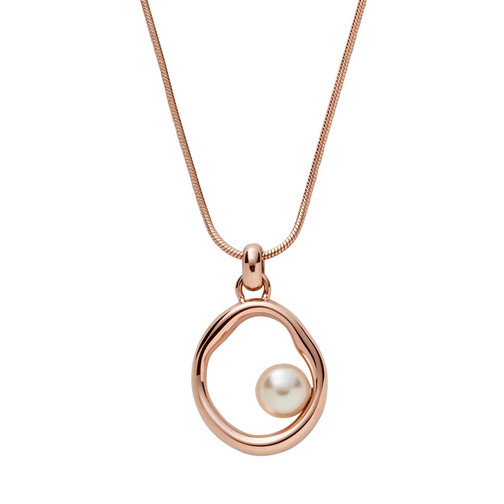 Skagen Agnethe-Stainless Steel Pearl 