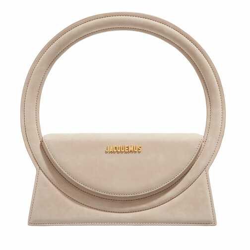 Jacquemus Le Sac Rond Pouch Leather Dark Beige Schooltas