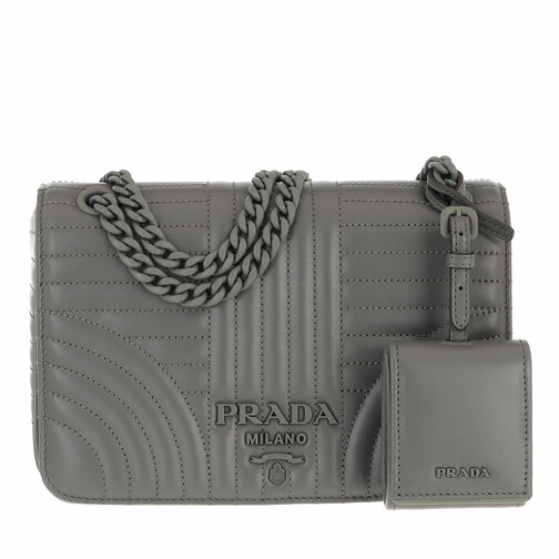 Prada Diagramme Crossbody Bag Marble Grey Crossbody Bag