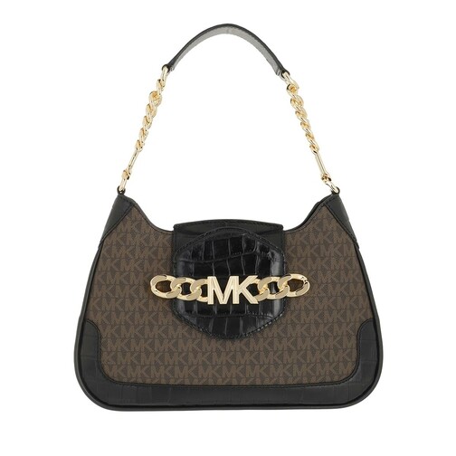 Michael Kors Medium Conv Shoulder Brown/Black Hobo Bag