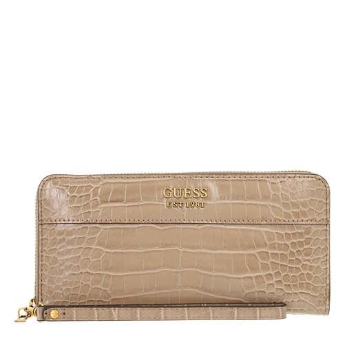 Guess Katey Slg Large Zip Around Light Rum Continental Wallet