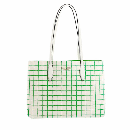 Kate Spade New York All Day Tennis Check Printed Large Tote Multi