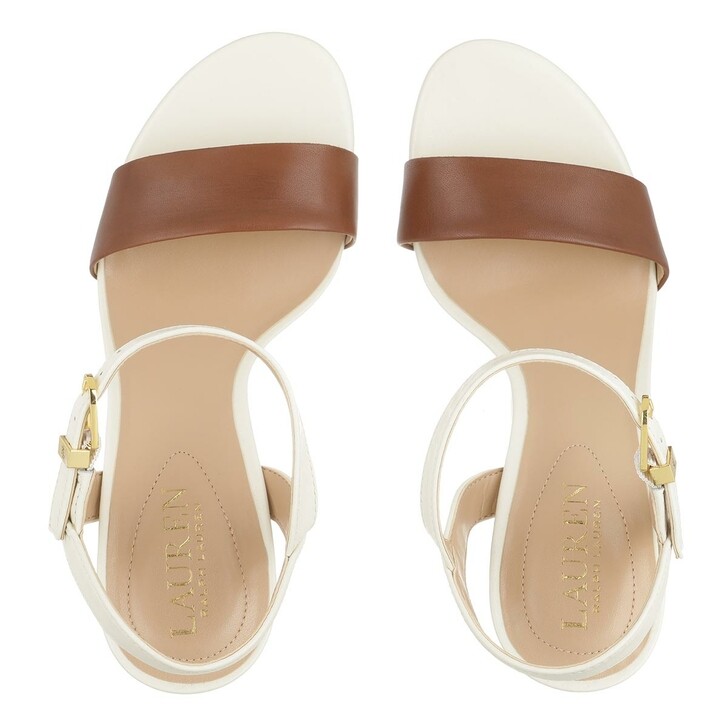 Lauren Ralph Lauren Gwen Sandals Dress Deep Saddle Tan/Vanilla | High Heel  | fashionette