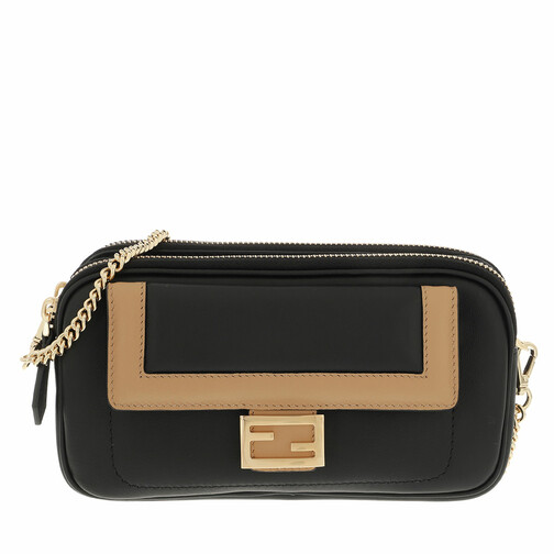 Fendi Crossbody Bag Leather Black Pochette