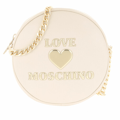 Love Moschino Round Crossbody Bag Avorio Canteen Bag