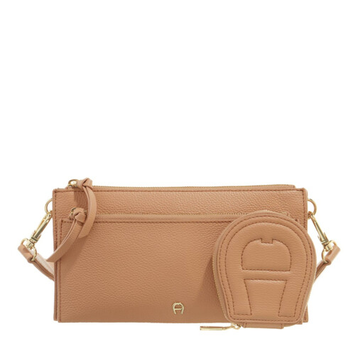 AIGNER Isa Pecan Brown Crossbody Bag