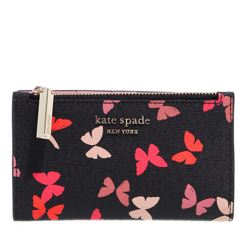 Kate Spade New York Spencer Butterfly Cluster Printed Small Slim Bifol