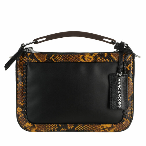 Marc Jacobs The Soft Box Crossbody Bag Snake Embossed Brown Multi