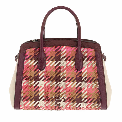 Kate Spade New York Knott Woven Medium Satchel Milk Glass Multi Tote