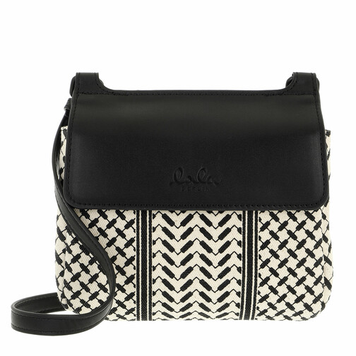 lala berlin small bag muriel kufiya off white black
