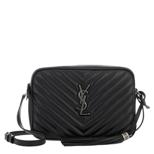 Saint Laurent Lou Camera Bag Quilted Leather Black Crossbody Bag