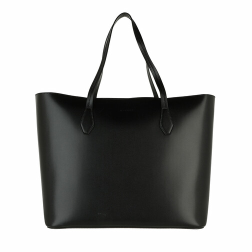 Givenchy Logo Embossed Tote Bag Leather Black Shopper
