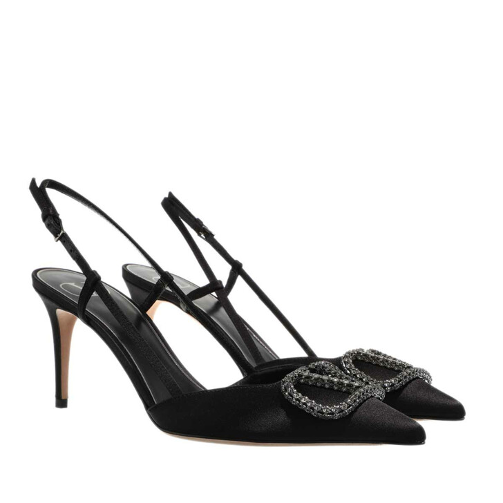 Satin slingbacks clearance