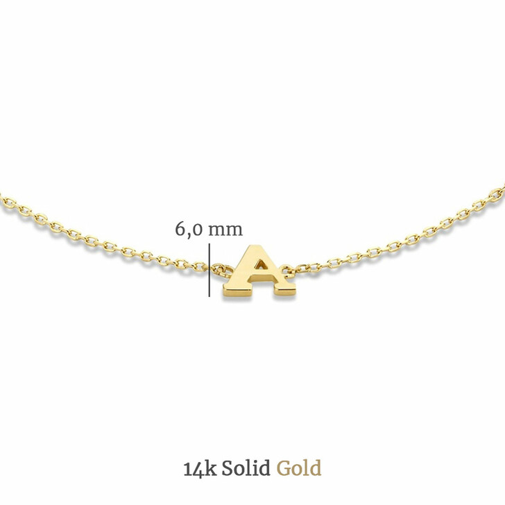 Isabel Bernard Le Marais Rachel 14 Karat Init Bracelet Letter H Gold Armband Fashionette
