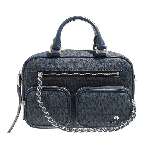 Michael Kors Md Utility Camera Messenger Admrl/Plblue Crossbody Bag