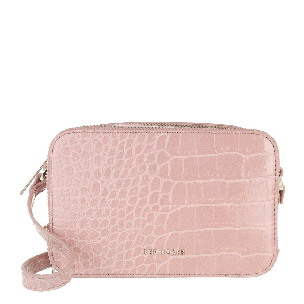 Ted Baker Double Zip Mini Camera Bag Deep Purple Crossbody Bag