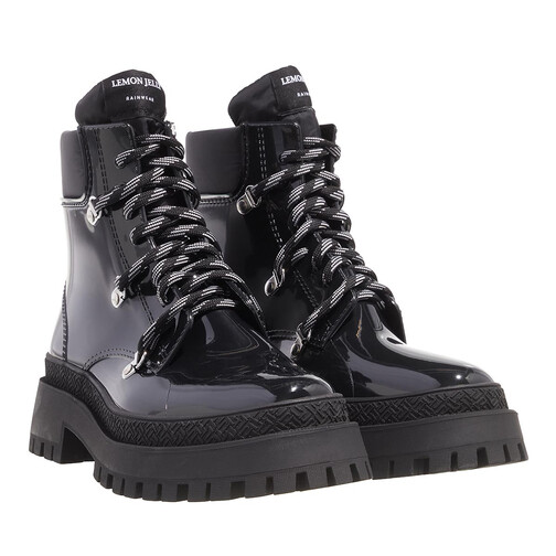 Lemon Jelly Sierra Black Lace up Boots