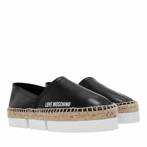 Love Moschino Scarpad Espam35 Vit Nero Bianco Espadrille