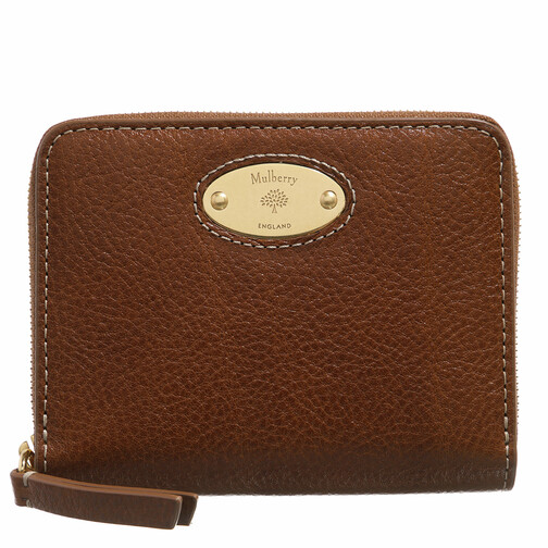 Mulberry Zip Wallet Marrone Portemonnaie mit ZipAround