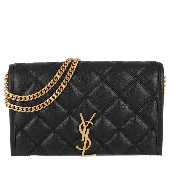 Saint laurent becky quilted leather wallet on chain Outlet
