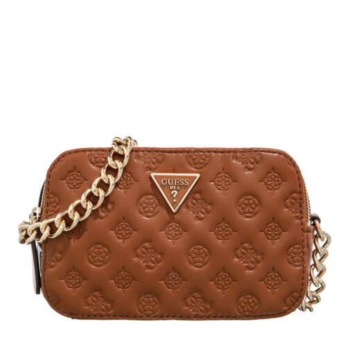 Guess Noelle Crossbody Camera Cognac Camera Bag