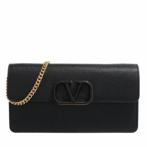 Valentino Garavani V Logo Crossbody Bag Black Crossbodytas