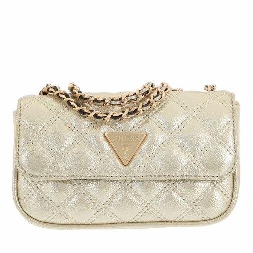 Guess Cessily Micro Mini Champagne Crossbody Bag