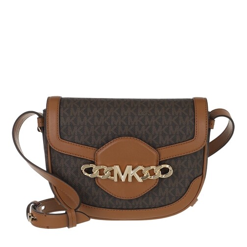 Michael Kors Medium Saddle Messenger Brown/Acorn Messenger Bag