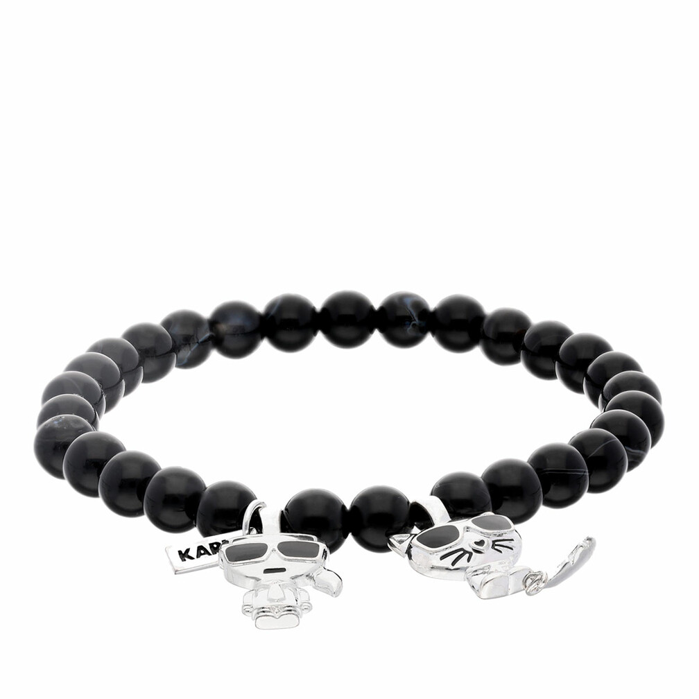 Karl Lagerfeld K/Ikonik K&C Beads Bracelet A100 White Armband