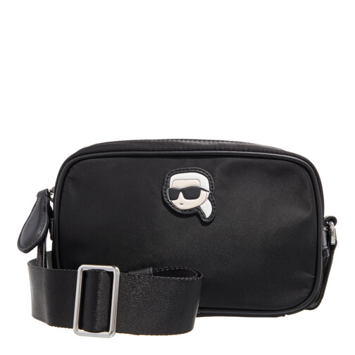 Karl Lagerfeld Ikonik Nylon Camera Bag Black Camera Bag