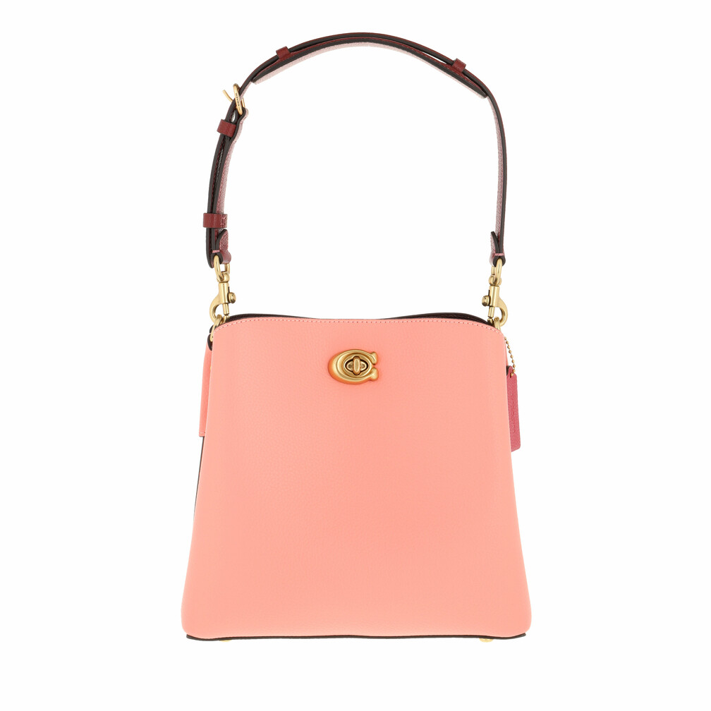 Coach Colorblock Leather Willow Bucket Chalk Multi Bucket Bag