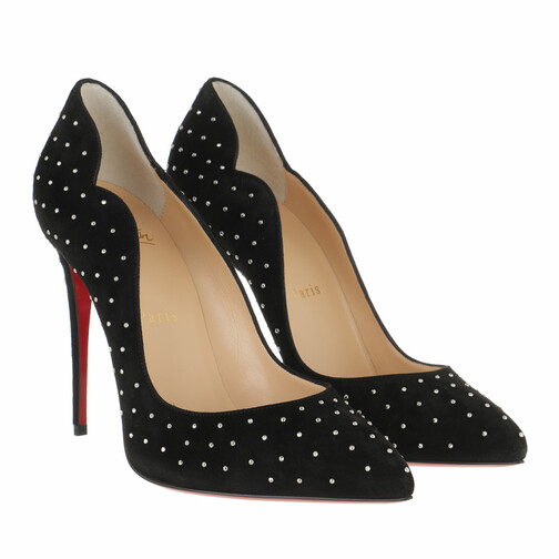 Christian Louboutin Hot Chick Plume 100mm Pumps Black White | Hoge Hak |  fashionette