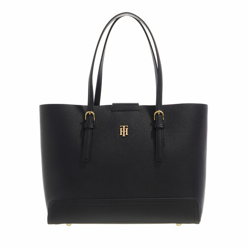 Tommy Hilfiger Th Timeless Med Tote Black Shopping Bag