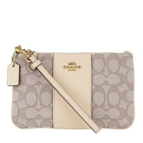 Coach Signature Jacquard Small Wristlet B4/Stone Ivory Bracelet