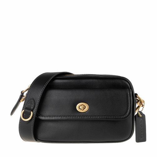 Coach Glovetanned Leather Convertible Waist Pack Black Camera Bag