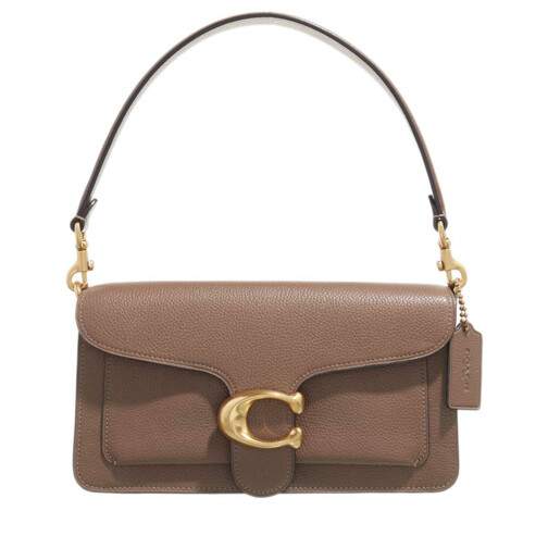 Coach Polished Pebble Leather Tabby Shoulder Bag 26 Dark Stone