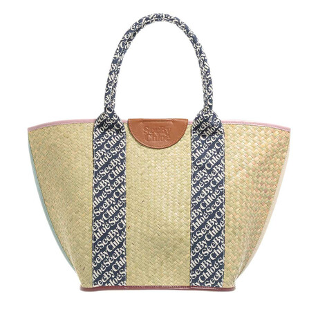 Threegoat Paris Milano Strohsack Strandtasche - Natürliche Strohtasche Damen