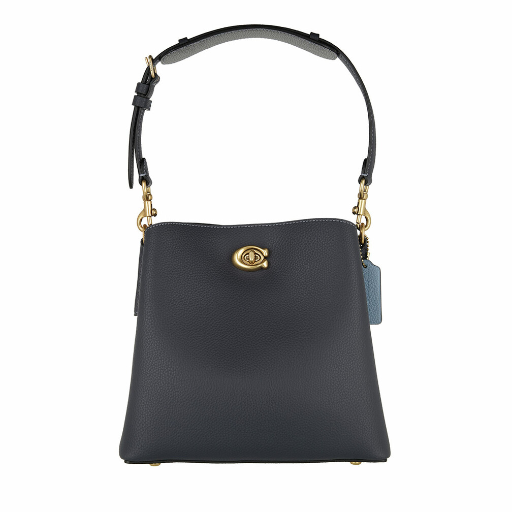 Coach Colorblock Leather Willow Bucket Chalk Multi Bucket Bag