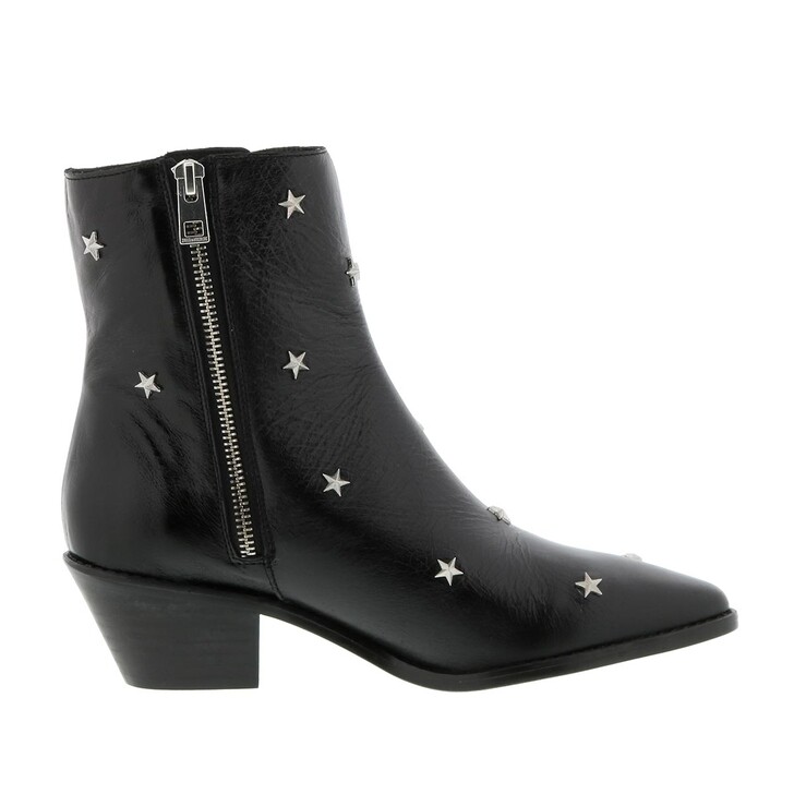 Zadig \u0026 Voltaire Tyler Vintage Patent \u0026 Stars Studs Black | Enkellaars |  fashionette
