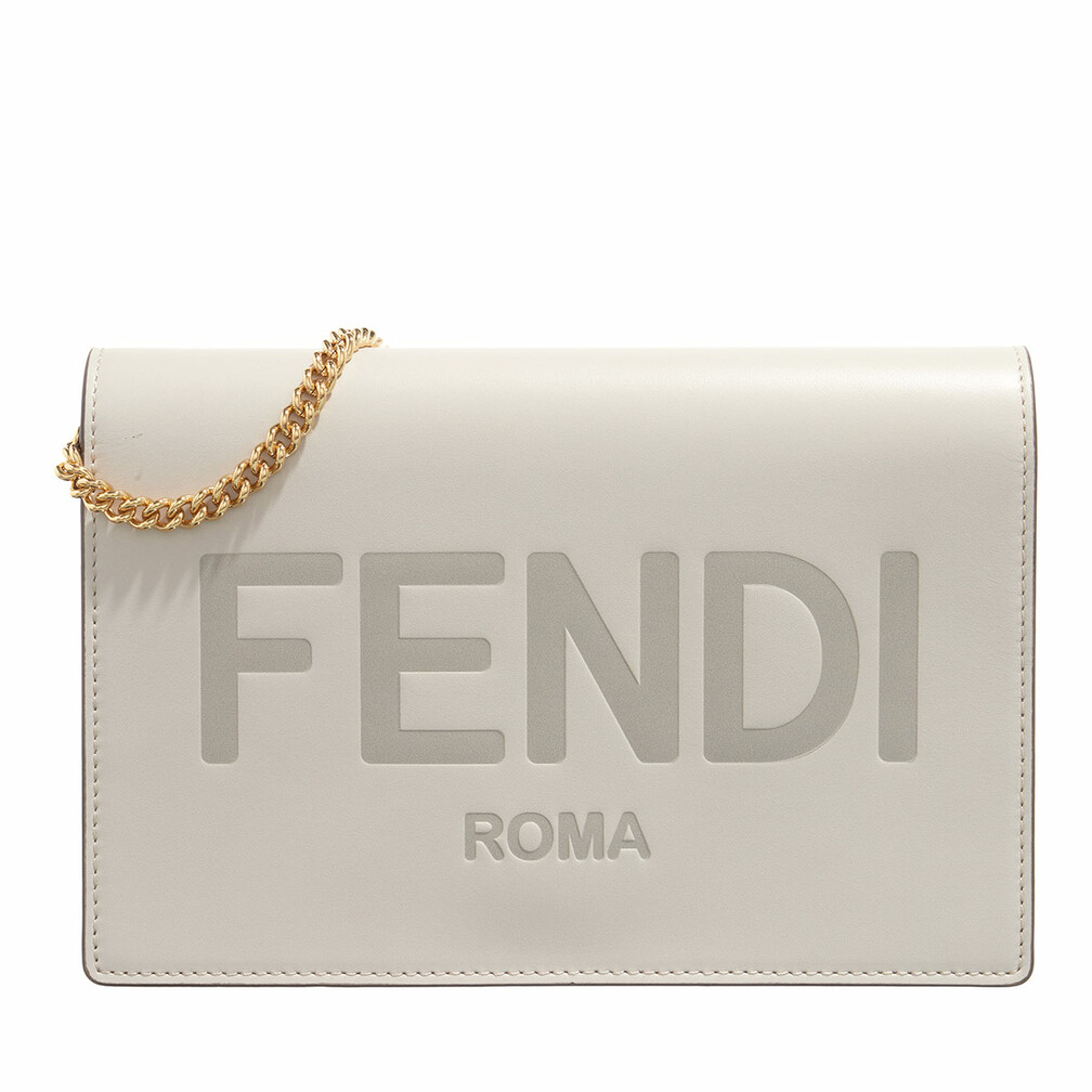 Fendi Wallet On Chain Leather Brown Wallet On A Chain
