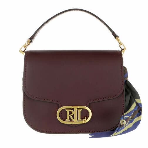 Ralph Lauren Addie 19 Crossbody Small Bordeaux/Eqst Chn Racing Green