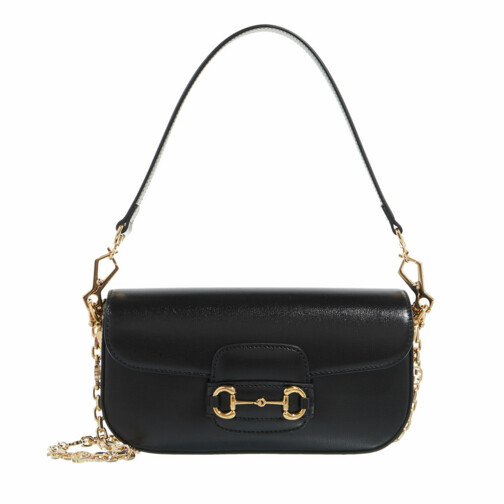 Gucci Horsebit 1955 Small Shoulder Bag Black Satchel