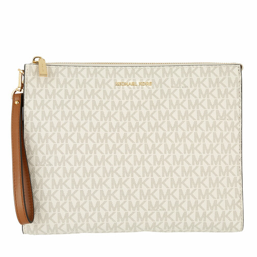 Michael Kors Mercer LG Box Travel Pouch Vanilla/Gold Pochette