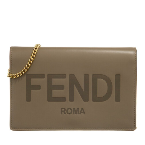 Fendi Wallet On Chain Leather Tartufo Wallet On A Chain